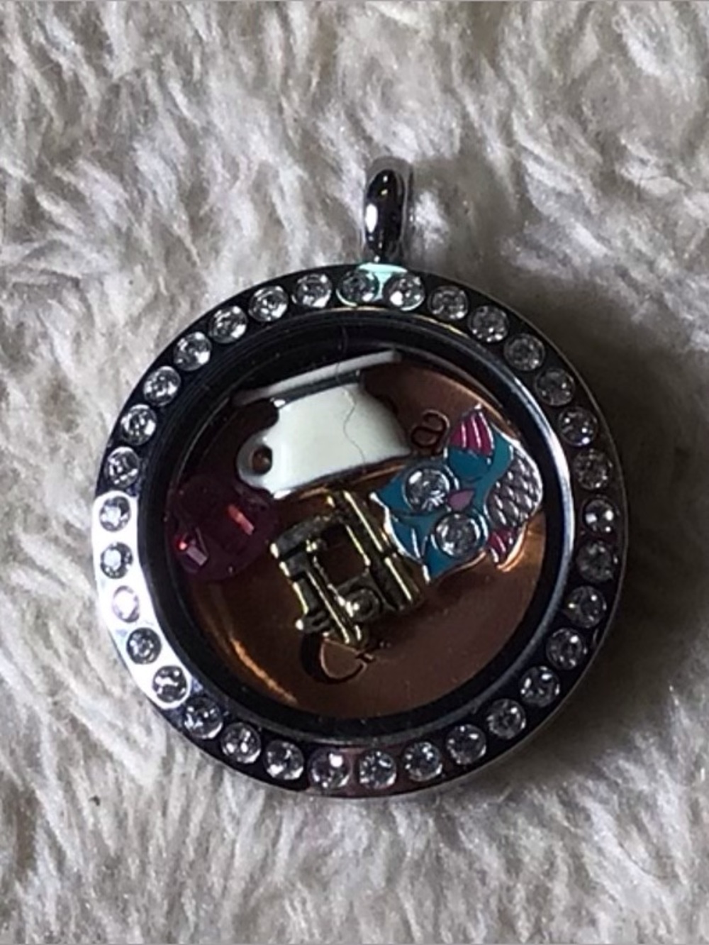 Origami Owl Silver Locket Pendant  Charms